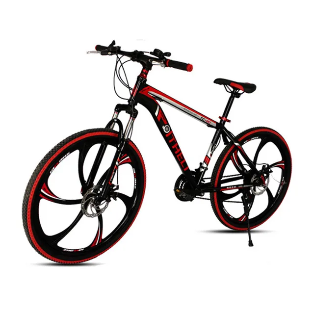 Cheap Top Quality 21 Speed 26 Inch Mountain Bike High Carbon Steel Frame MTB Bicycle Integrated 6 Spoke Wheel Bicicleta Mountain Bike