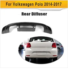 Боковые юбки из углеродного волокна для Volkswagen VW POLO standard хэтчбек 4 двери только 14-16 Non GTI R автомобильные аксессуары