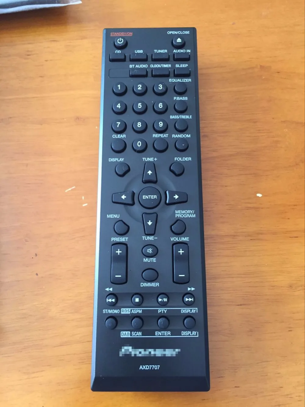 オリジナルリモコン AXD7707 PIONEER CD マイクロオーディオシステム X  