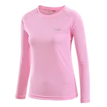 CAXA Для женщин Открытый спорт быстросохнущая дышащий анти-пиллинг футболка с длинным рукавом Женская Фитнес Бег Походные тенниски