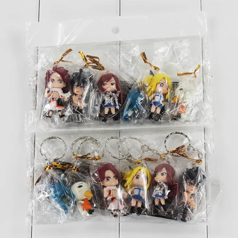 Fairy Tail Dragon Cry - Acrylic Keychain - Natsu Lucy Gray Erza Wendy Happy