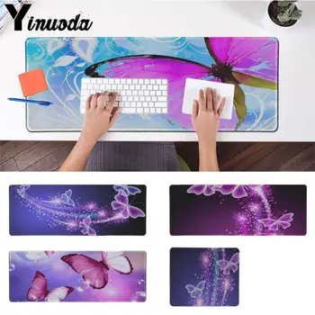 

Yinuoda Simple Design Butterfly Flower gamer play mats Mousepad Size for 180*220 200*250 250*290 300*900 and 400*900*2mm