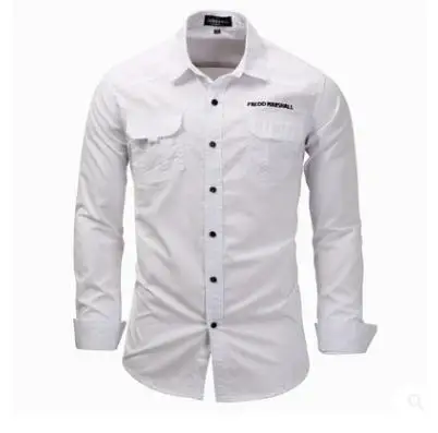 Европа Размеры мужская одежда с длинным рукавом хлопковая рубашка с отложным воротником Однобортный Демисезонный Блузки Camisas Para Hombre J2397