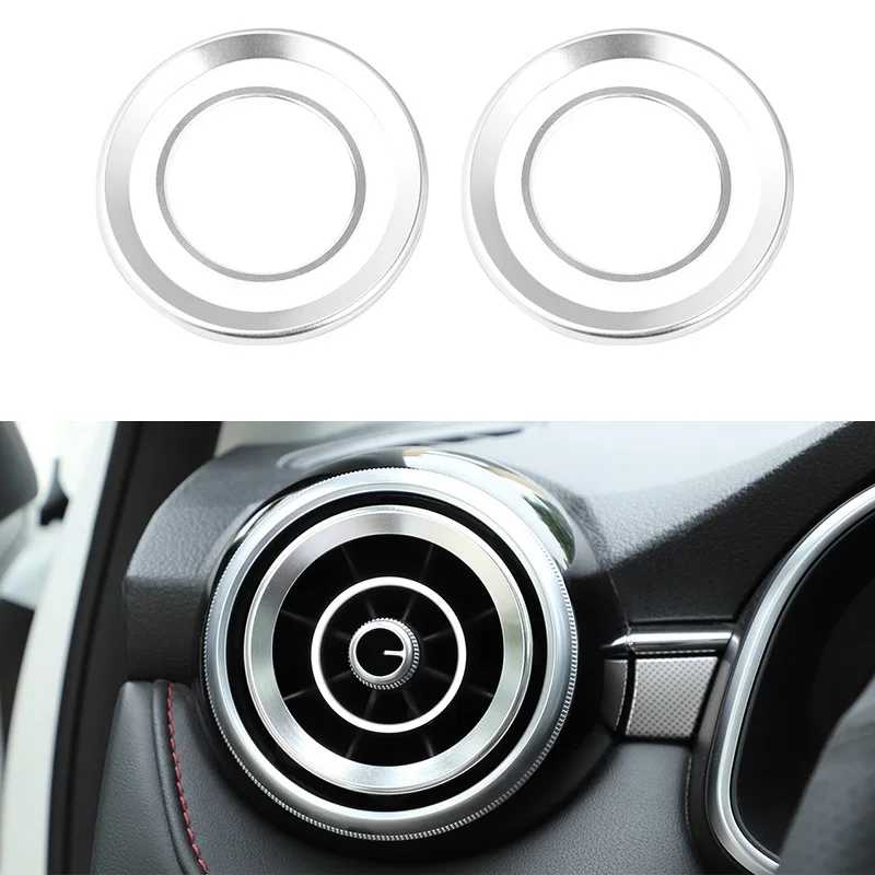 

Auto Steering Wheel Air Conditioner Automobile Modified Chromium Car Styling Accessories Sticker 18 FOR Morris Garages MG 6