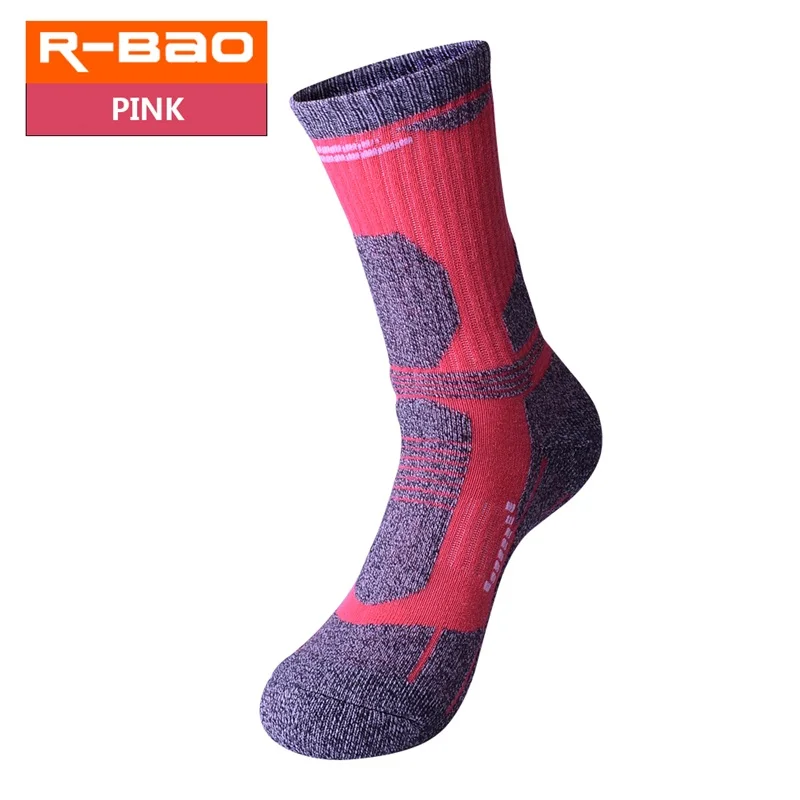 RB3322 R-BAO Outdoor Hiking Socks Terry Thicken Sports Socks for Running Climbing Spring Autumn Winter mens socks