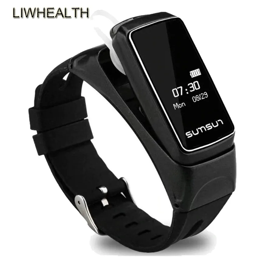 Горячие Talkband Смарт фитнес часы браслет Bluetooth гарнитура наушники Talk Band Телефонный