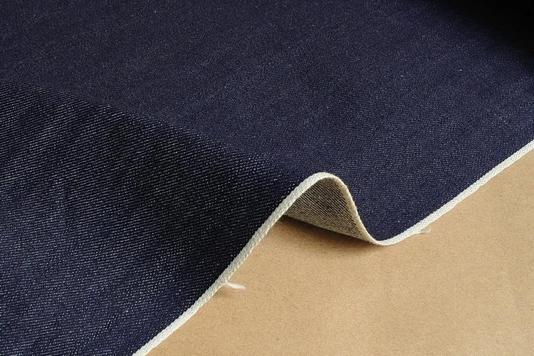 

2019 Tissus African Fabric 12.5oz High-grade Imported Pure Cotton Red Ear Denim Raw Pulp Jacket Pants Garment Dark Blue Fabrics