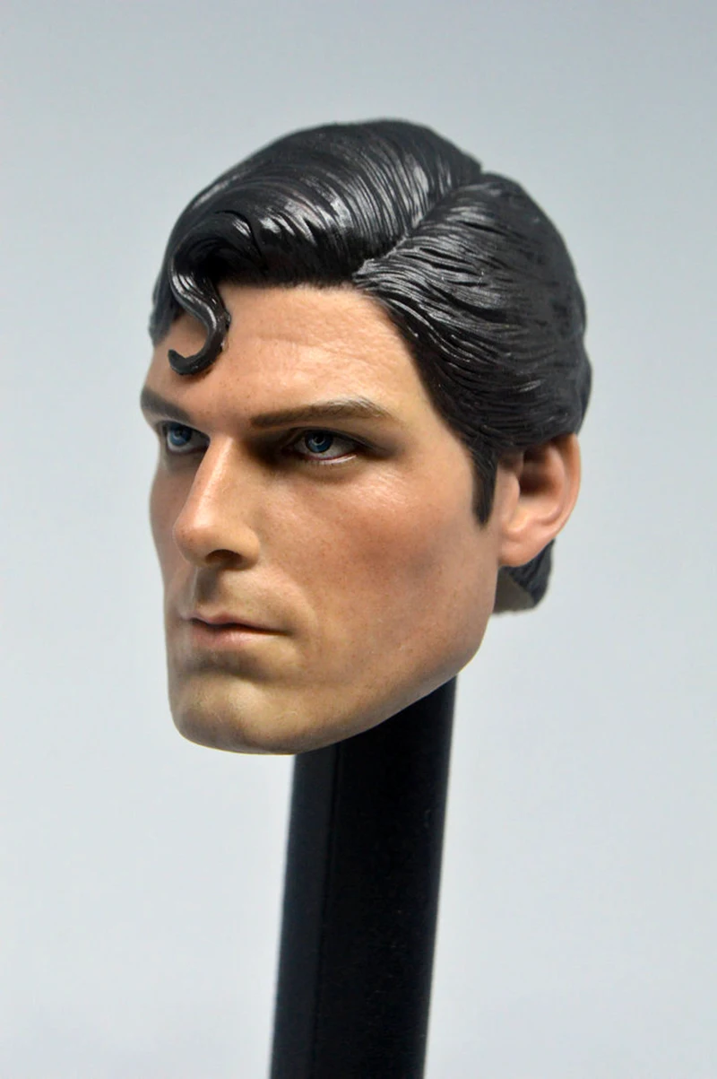 1/6 Scale 1978 Christopher Reeve Superman Head Sculpt Head Carving Model Collectible Doll Toys Accessories 1/6 Scale 1978 Christopher Reeve Superman Head Sculpt Head Carving Model Collectible Doll Toys Accessories