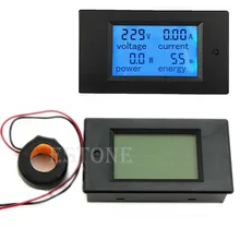 OOTDTY – compteur de puissance AC 80-260V LCD numérique, ampèremètre, voltmètre, 110V, 220V