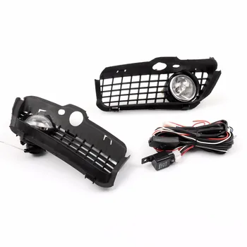 

Areyourshop Car Bumper Grille Grill With Driving Fog Lamp Light For VW Golf MK3 1992-1997 Fashion Styling Grill Covers
