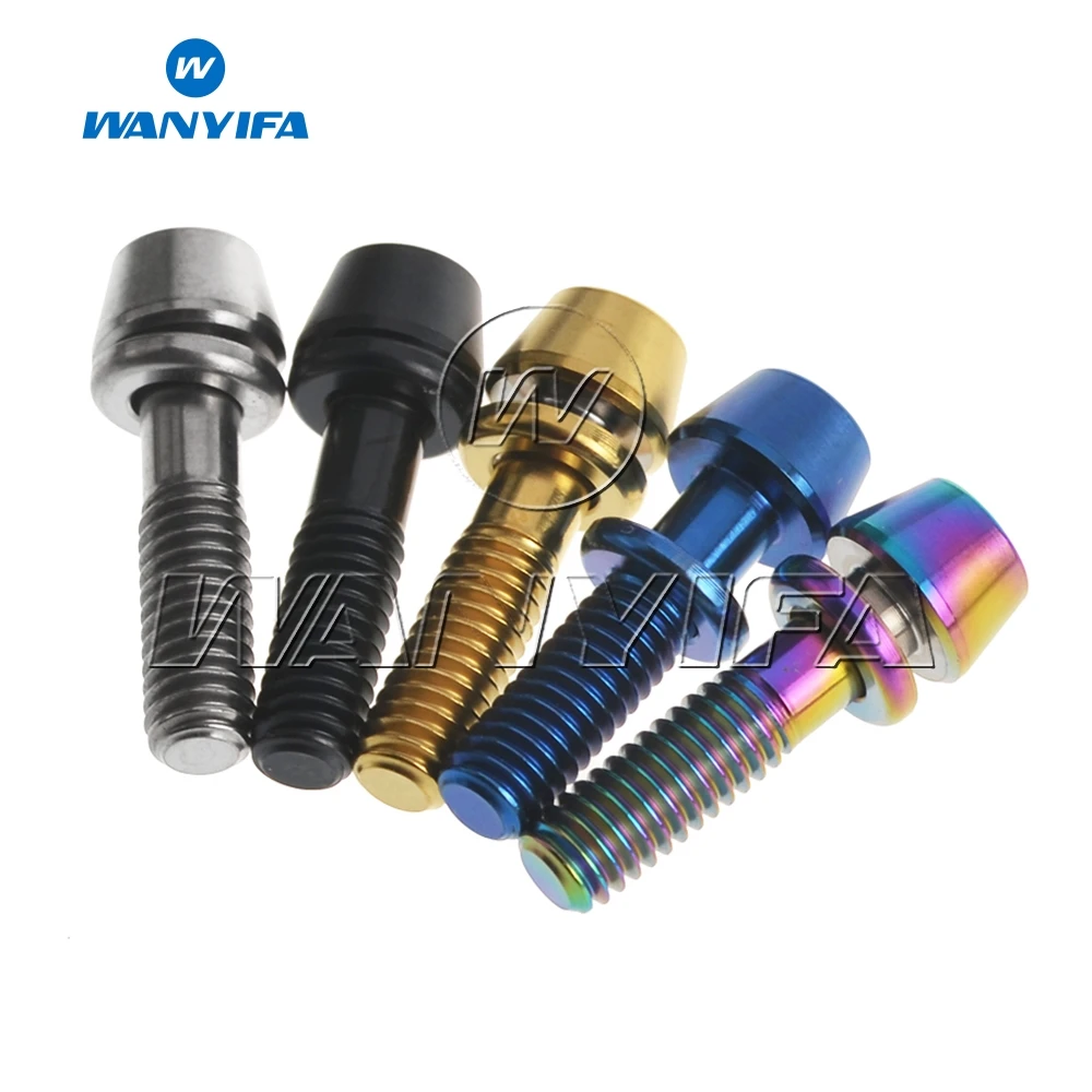 Титановый Wanyifa Ti Болт M4x15.3mm шестигранные винты с гайками для Ritchey C260 велосипедный