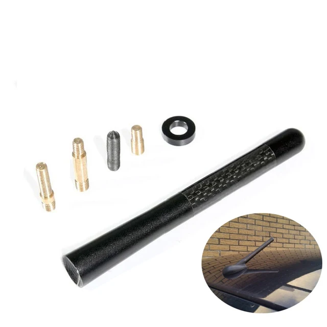 

CARBON FIBER SHORT RADIO ANTENNA AM/FM Aerial Car Styling For Luxgen 5 7 SUV U6 Turbo U7 Turbo / GMC Acadia Envoy Terrain Yukon
