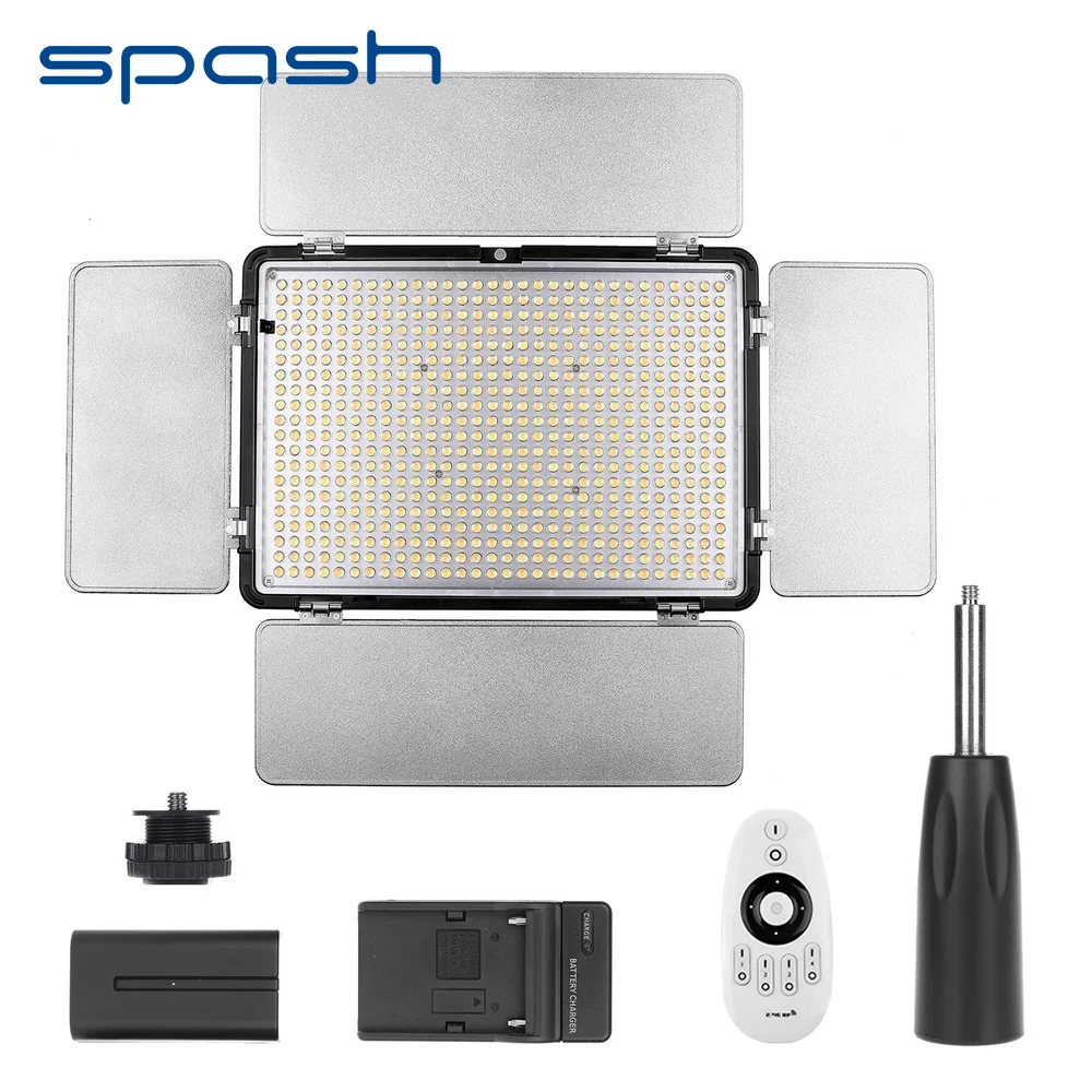 Spash TL-600AS LED Video Light 3200-5600K 600 LEDs możliwość przyciemniania oświetlenia fotograficznego Studio lampa LED z pilotem 2.4G Spash TL-600AS LED Video Light 3200-5600K 600 LEDs możliwość przyciemniania oświetlenia fotograficznego Studio lampa LED z pilotem 2.4G