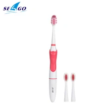 Seago звуковая электрическая Зубная щётка для взрослых здоровье десен Батарея 3 замены щетки SG-663(1 ручка+ 3 насадки