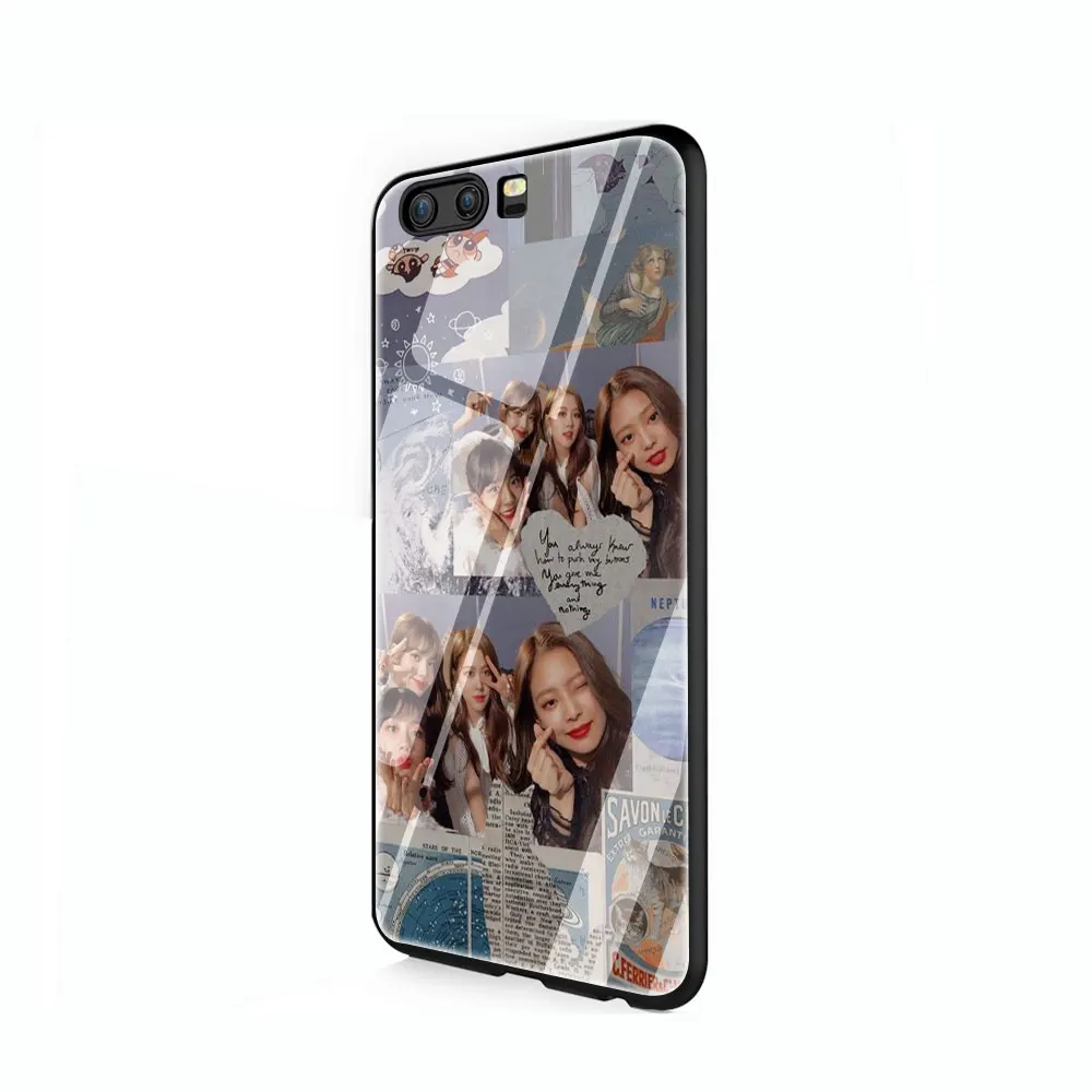 G4 Черный Розовый k-pop BLACKPINK kpop закаленное стекло крышка чехол для Huawei P10 P20 30 mate 20 Honor 9 10 Lite Pro 7A 8X P Smart - Цвет: G4