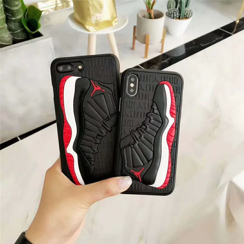 

Jordan Soft TPU For iPhone X XS 7 8 6 6s Plus XR XSmax Case Coque Fashion Apple iPhone Phone Cover