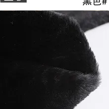 18# черный 8 мм Minky флис плюшевый искусственный мех с бархатным узором флисовая ткань для DIY шитья мягкие игрушки одеяла животное собака дом(100*165 см