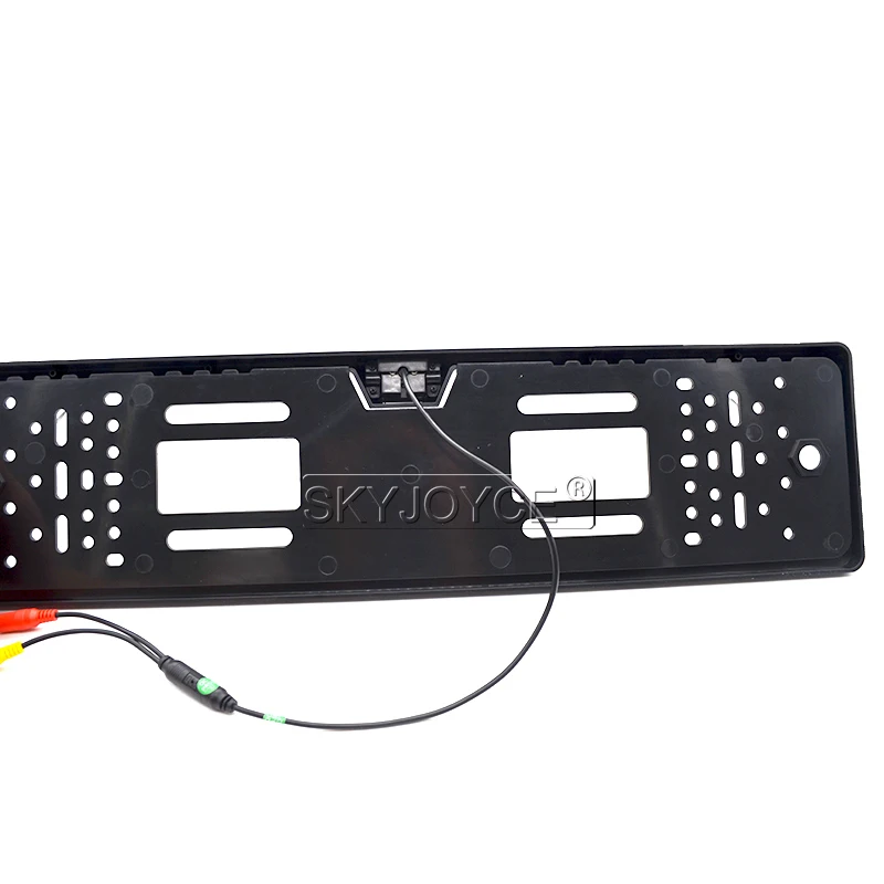 SKYJOYCE European License Plate Frame Car Rear View Camera Light LED 170 degrees Waterproof Night Vision Reverse Backup Camera (8)