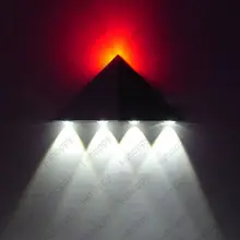 Затемнения/не треугольник 5 Вт Светодиодный настенный бра набор крепежей вверх/вниз свет коридор диско отель спальня