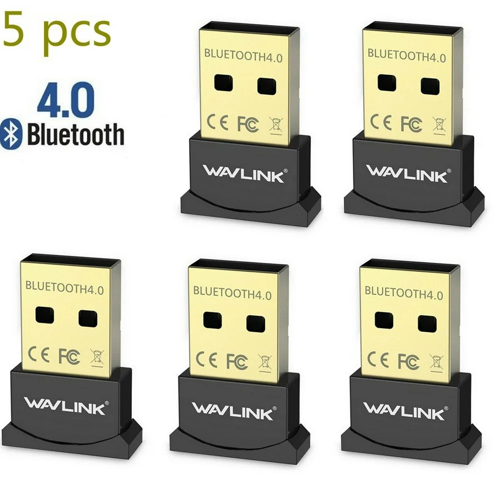 Wavlink 5/10 шт. USB Bluetooth адаптер V4.0 Двойной режим Bluetooth ключ адаптер совместим с Windows 7/8/10/Vista/XP для ПК - Цвет: 5 pcs