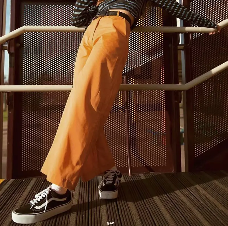 Harajuku винтажные уличный стиль ins/Популярная одежда Свободные Твердые с металлической цепочкой женские свободные штаны длинные штаны YQ-881 - Цвет: yellow