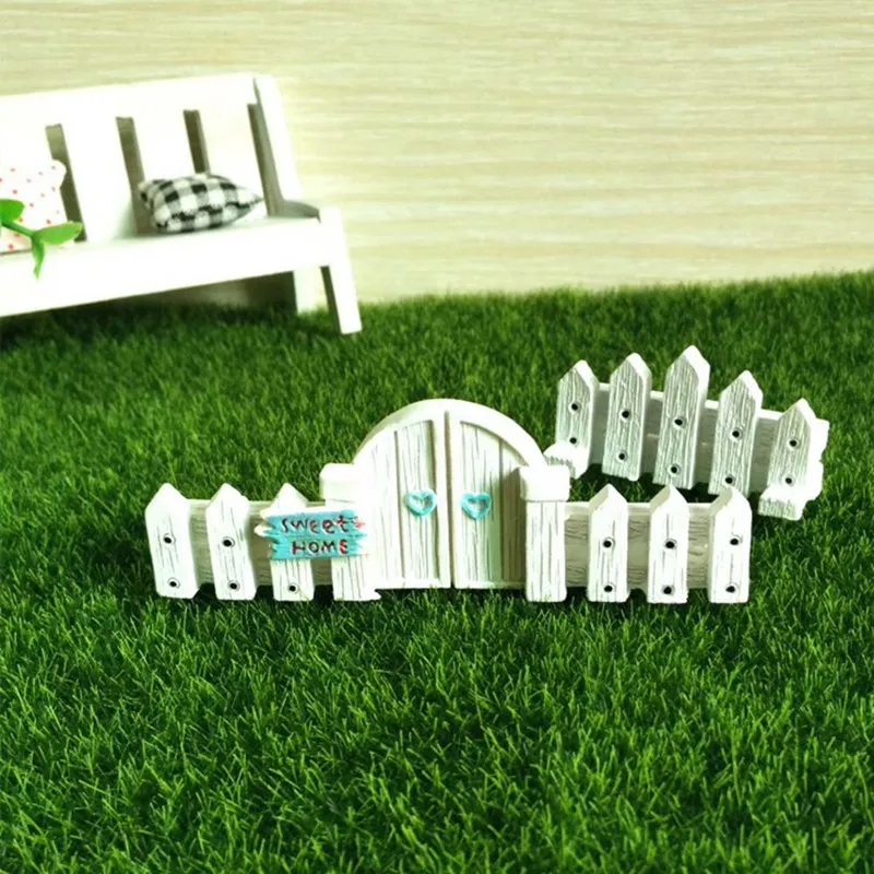 

Wooden Decorative Fence Railings Micro landscape Ornament DIY Craft Mini Fairy Garden Cottage Home Decoration Accessories