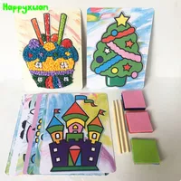 Happyxuan 8 Designs Set DIY 3D Paper Crafts Kits For Kids Preschool Education Materials Kindergarten Children Happyxuan 8 Designs Set DIY 3D Paper Crafts Kits For Kids Preschool Education Materials Kindergarten Children