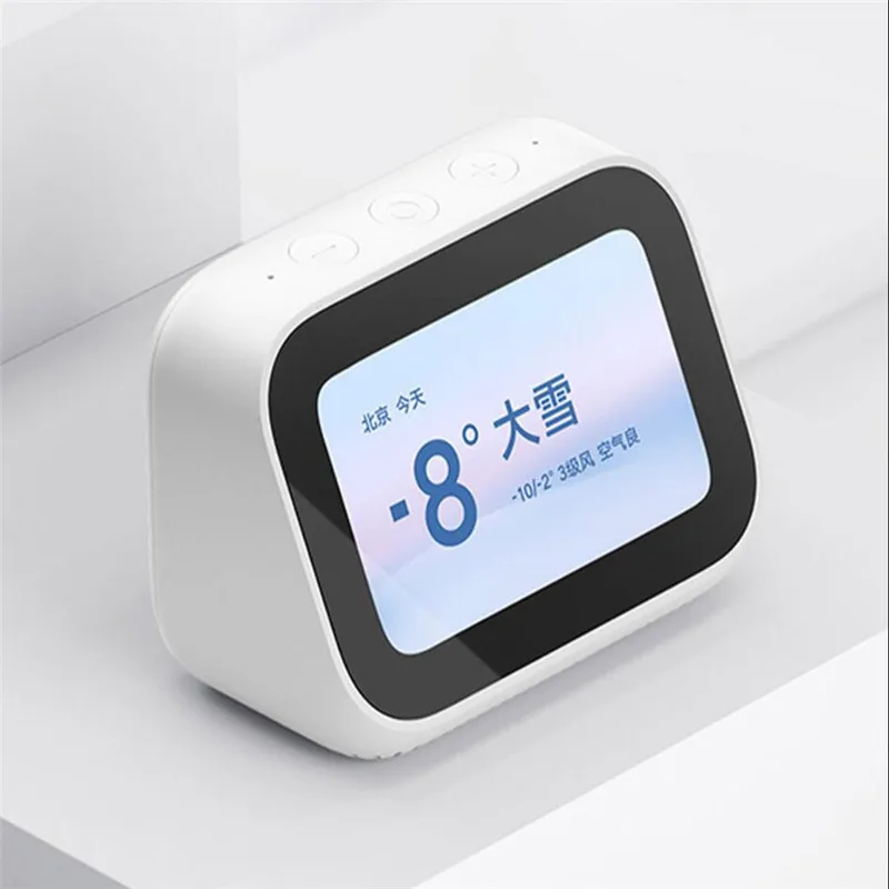 Колонка Xiaomi AI с сенсорным экраном Bluetooth 5 0 цифровой дисплей будильник Wi Fi