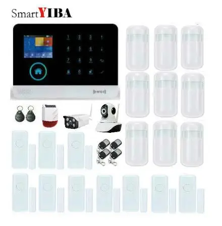 SmartYIBA WIFI APP Remote Control GSM Wireless Alarm Outdoor Solar Powered Strobe Siren Security Camera For Home Protection