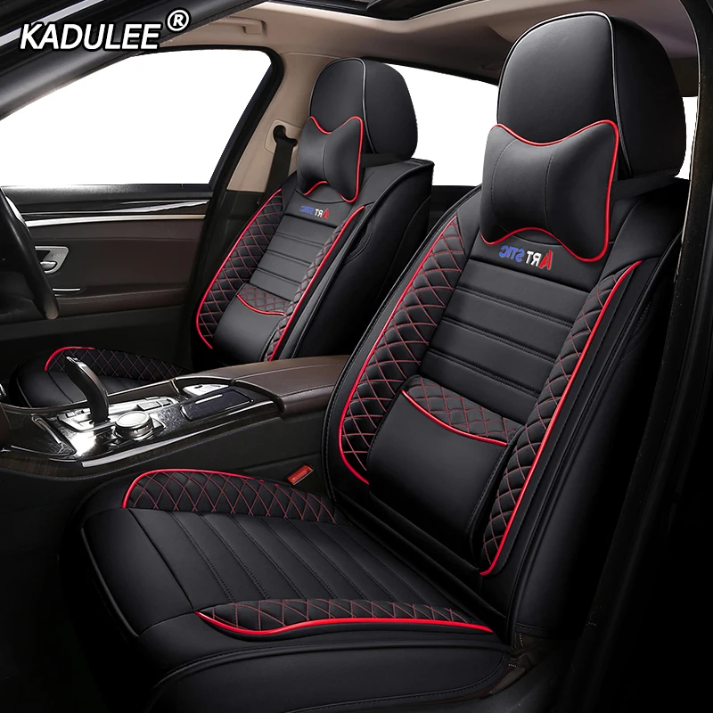 Чехол на сиденье автомобиля KADULEE кожаный чехол для vw golf 4 5 6 Volkswagen polo sedan 6r 9n passat b5 b6