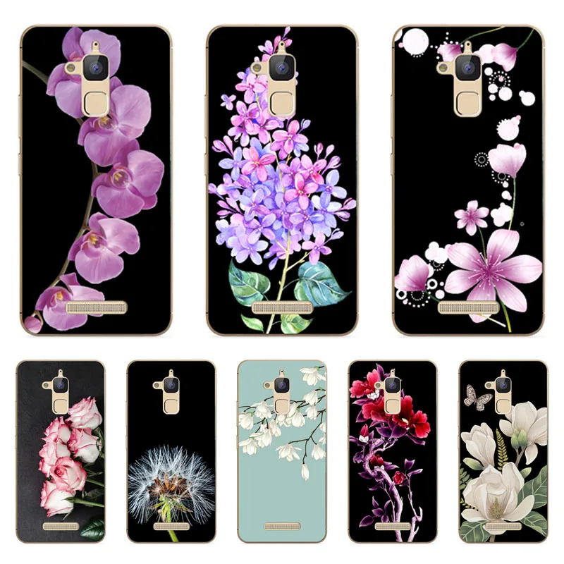 

for Asus Zenfone 3 Max ZC520TL Case,Silicon Popular flowers Painting Soft TPU Back Cover for Asus ZC520TL Protect Phone shell