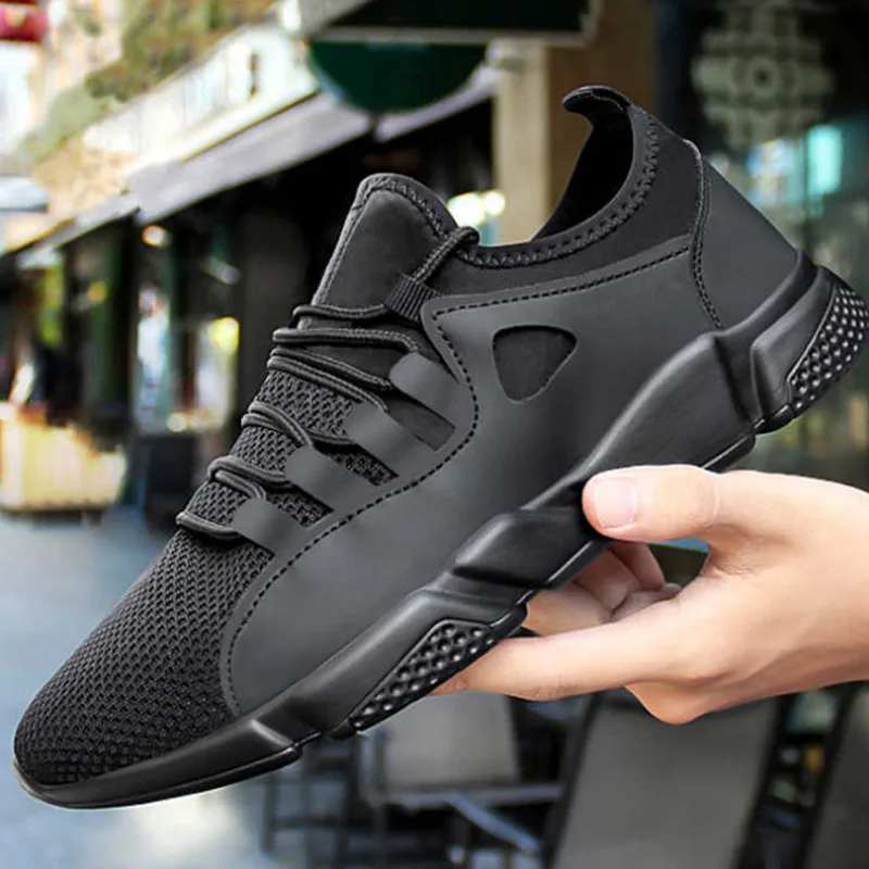 

2019 spring new men's shoes Lac-up men's casual shoes lightweight comfortable breathable couple walking shoes Feminino Zapatos