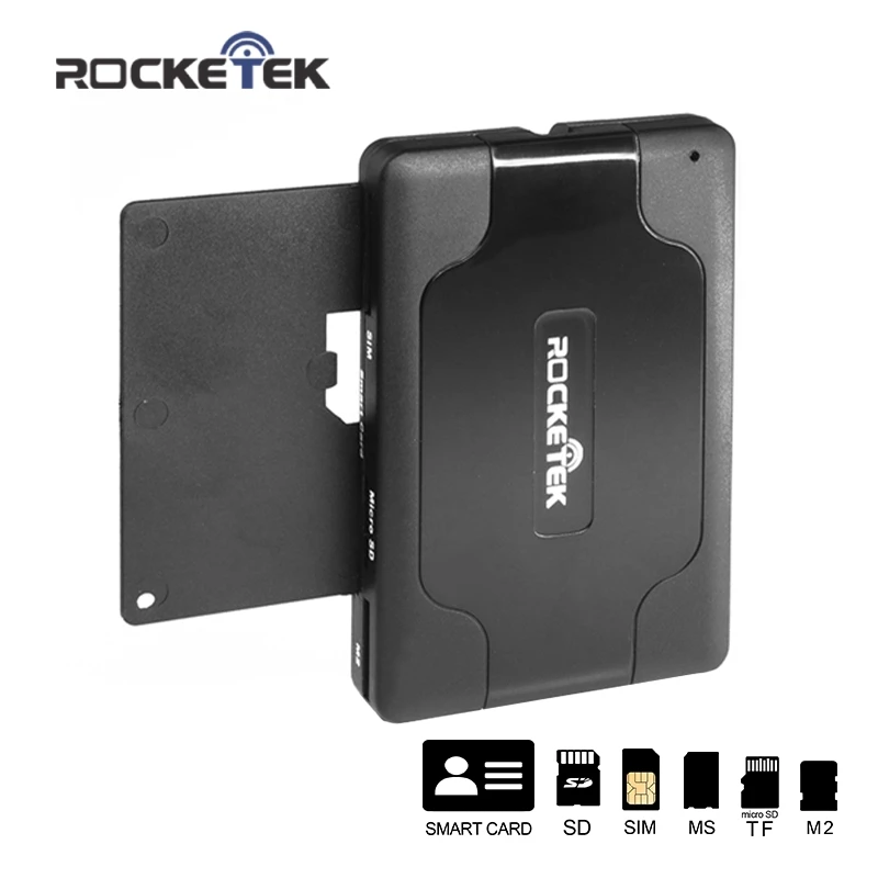 

Rocketek USB 2.0 multi Smart Card Reader SD/TF MS M2 micro SD memory ,ID,Bank card,sim cloner connector adapter laptop computer