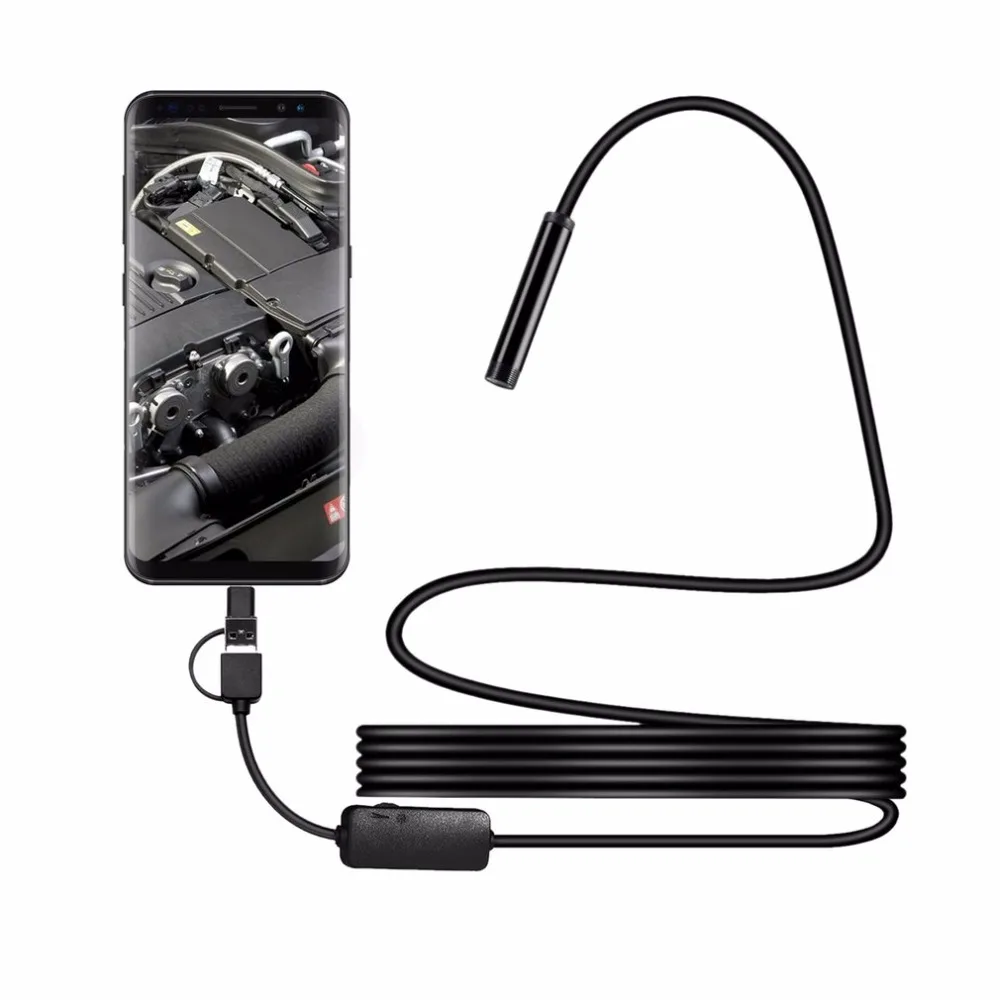 3-in-1 IP68 1200P Android 8MM Micro USB Type-c USB Computer Endoscope Borescope Tube Waterproof Inspection Mini Video Camera 3-in-1 IP68 1200P Android 8MM Micro USB Type-c USB Computer Endoscope Borescope Tube Waterproof Inspection Mini Video Camera