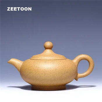 

200cc Yixing Teapot Authentic Chinese Purple Clay Antique Ceramics Kung Fu Tea Set Masterpiece All Handmade Zisha Ding Zhu Pot