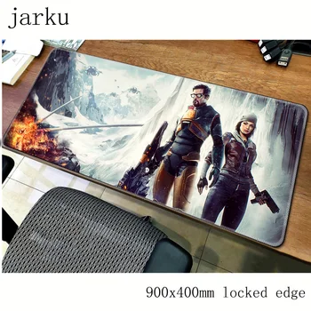 

half life mousepad gamer 900x400X3MM gaming mouse pad large HD pattern notebook pc accessories laptop padmouse ergonomic mat
