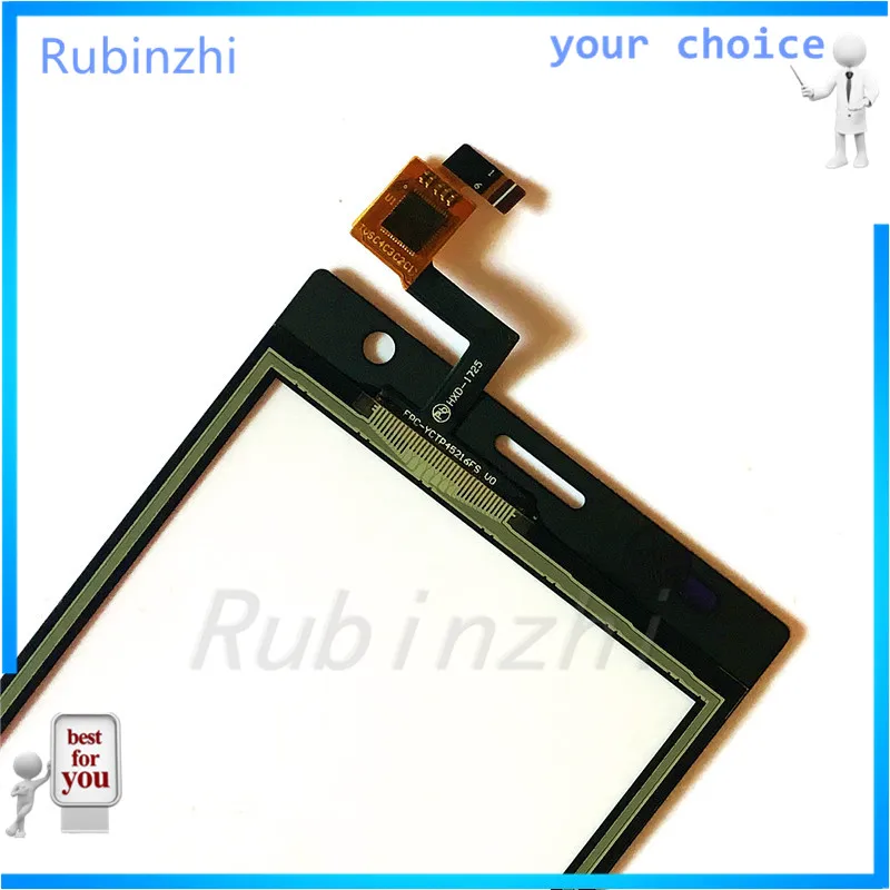 RUBINZHI сенсорная панель для телефона стекло для Prestigio Wize O3 psp 3458 psp 3458 DUO сенсорный экран дигитайзер сенсор сенсорный экран+ лента