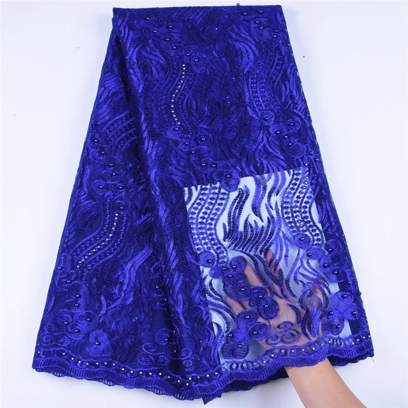 

Cheap Sale African Net Lace Fabric High Quality French Tulle Lace Fabric With Stones Nigerian Mesh Lace Fabric For Wedding A1096
