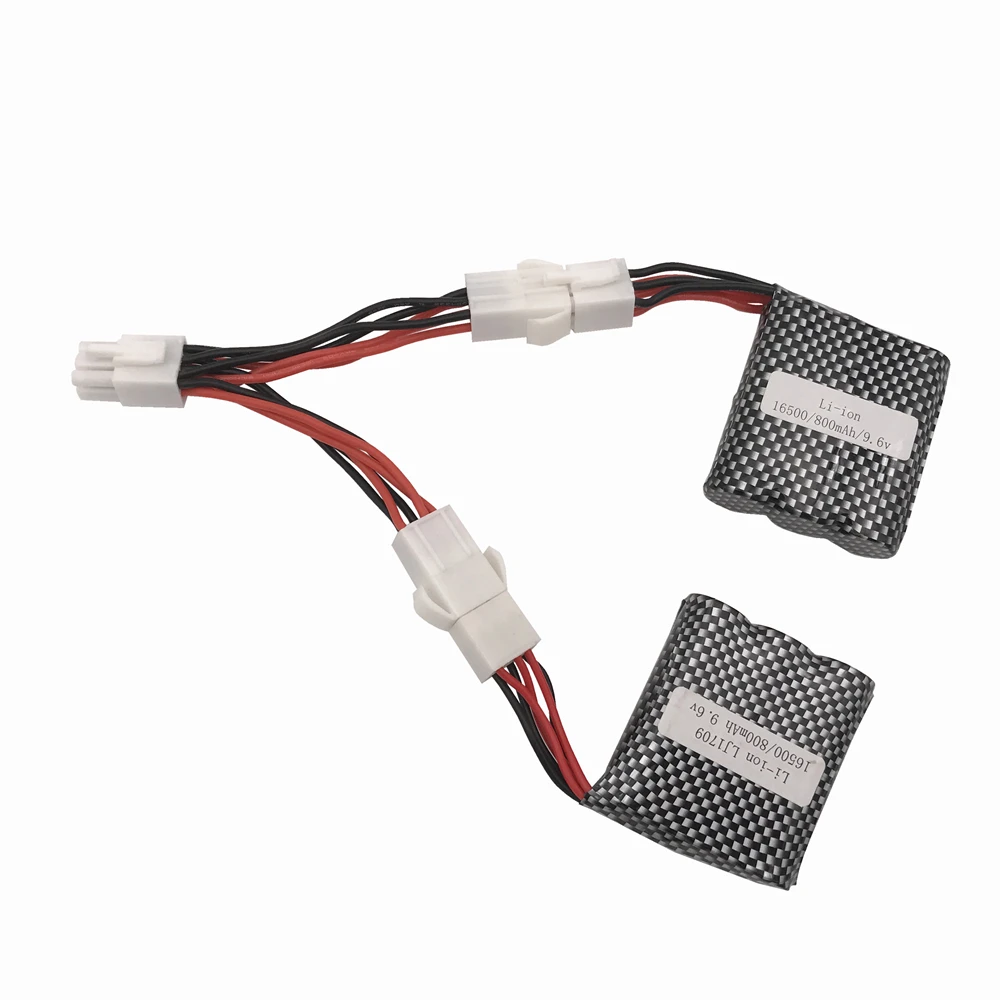 9115 9116 S911 S912 RC автомобиль обновление до двойной батареи 9,6 V 1600mah(2*800 mah) Запасные части 9,6 V 800mah литий-ионный аккумулятор