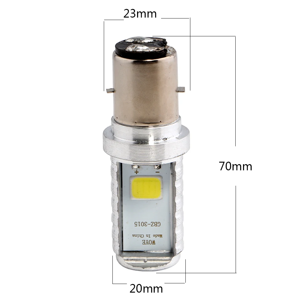 YM E Bright 2 шт. мотоцикл BA20D COB 12 Вт светодиодные лампы Ближний/Дальний свет фары 9 80 в