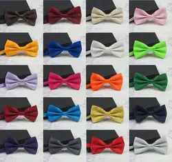 2017 Для мужчин галстуки Мода смокинг Классический смешанные одноцветное Цвет бабочка галстук Свадебная вечеринка бабочкой Bow Tie Галстуки