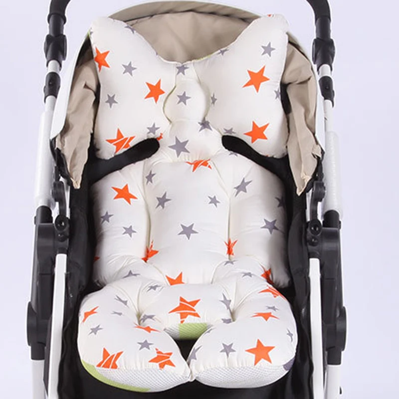 Для малышей Cottonmat коляска Strolleraccessorie подушки хлопковые подушки Travelpillow автомобилей - Цвет: White stars