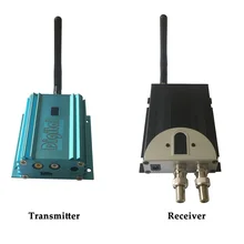 UHF 2000 МВт дальний беспроводной видео аудио передатчик аналоговый 12 каналов безопасности Отправитель 2,4 ГГц аналоговый передатчик