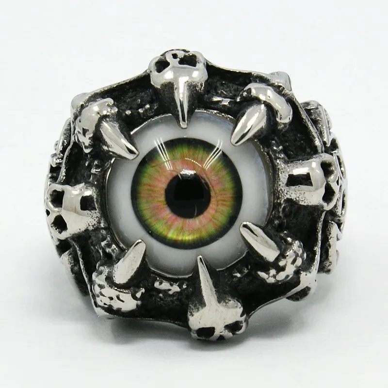 Buy Unique Lampwork Evil Eye Rings for Men, Retro 316