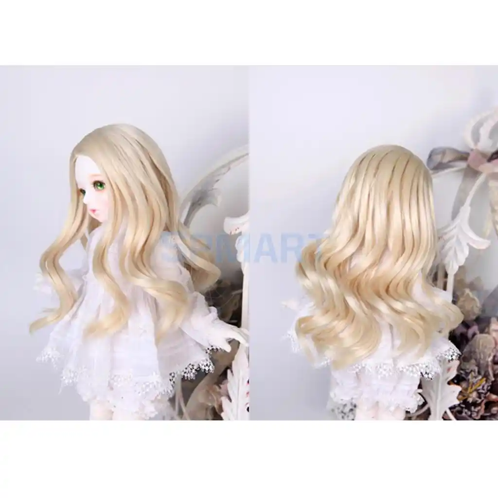 Dolls DIY Parts Dress-up Accessory Straight Wig Hair For 1//3 BJD SD Dollfie