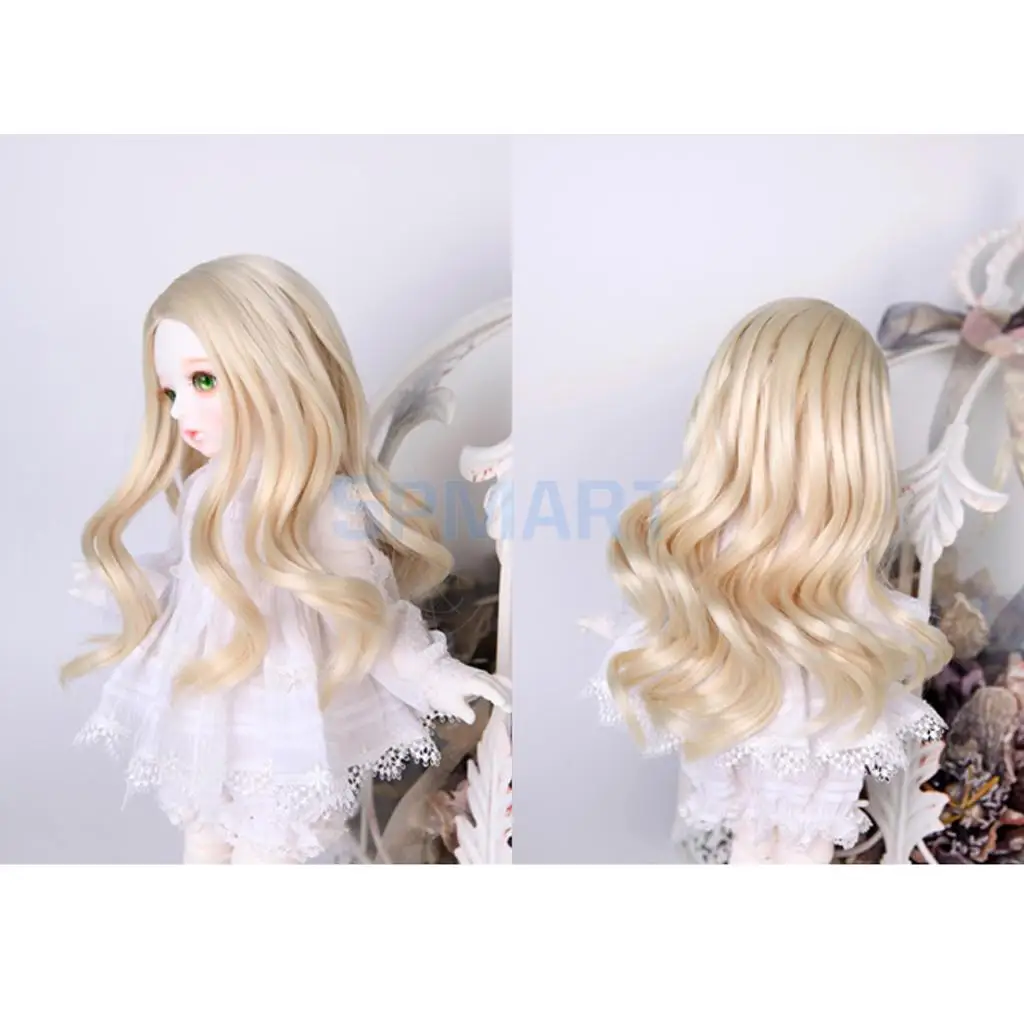 

1/3 1/4 1/6 BJD Smart Doll Hair Wave Curly Wig for DOD SD Dollfie Lolita DIY Accessories #1