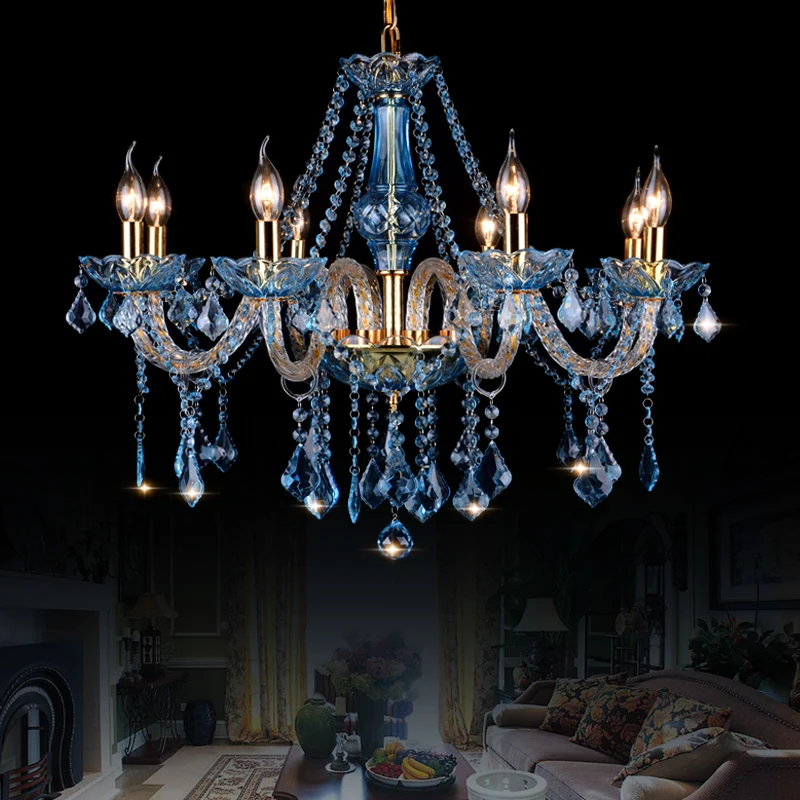 

European Crystal Candle Light Living Room KTV Bar Clothing Store Decorative Light Bedroom Restaurant Hotel Personality LED Lamps