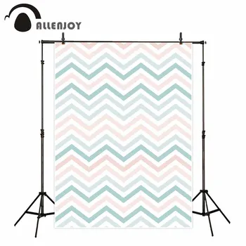 

Allenjoy backdrop for photographic studio colorful wavy stripes lines bright blue-green white pink yellow interphase background