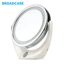 Magnifying Makeup Mirror with Lights Vanity Mirror 360 Degree Swivel Cordless LED Magnifying Mirror Tabletop BC-1007 Dual Sided
