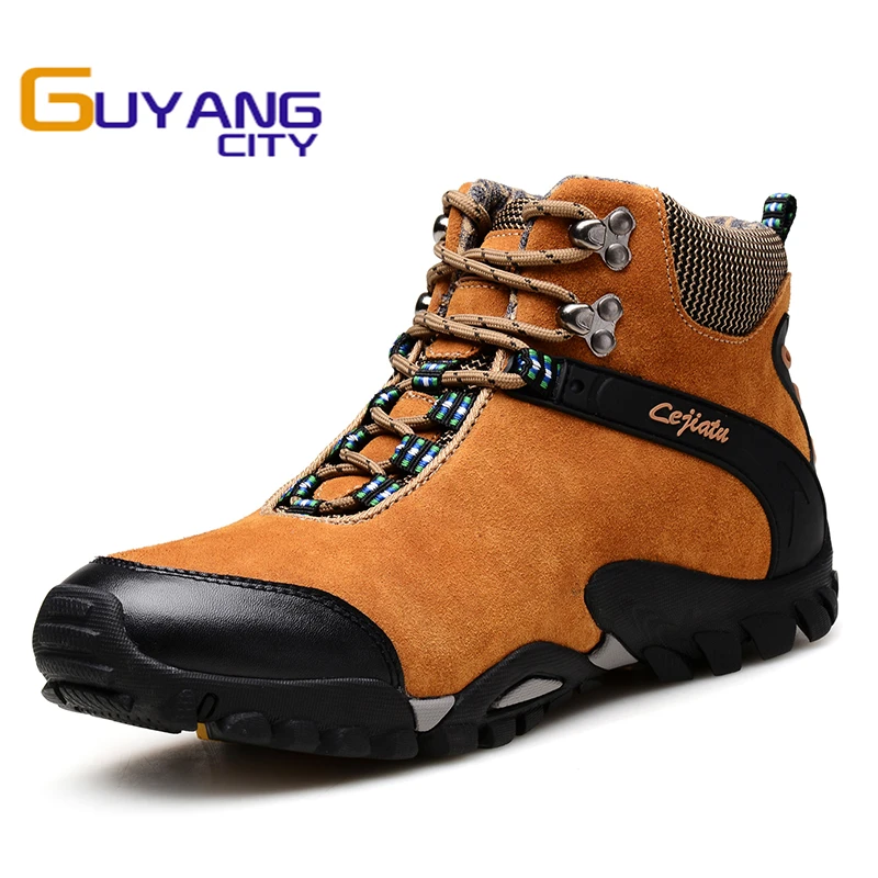Super hot sale Sping hiking shoes high top climbing shoes authentic